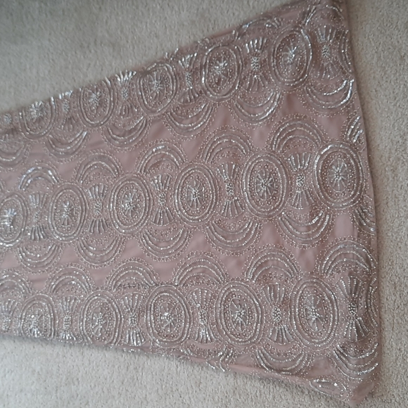 NWOT! AIDEN MATTOX BLUSH BEADED DESIGNER DRESS  GOWN SIZE 8 - Picture 2 of 15